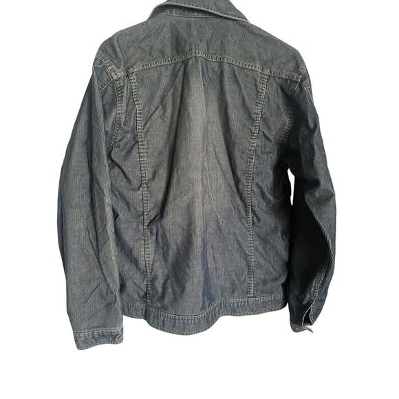 New Route 66 Womens Blue Denim Utility Basic Button Front Jacket Small - Picture 3 of 16